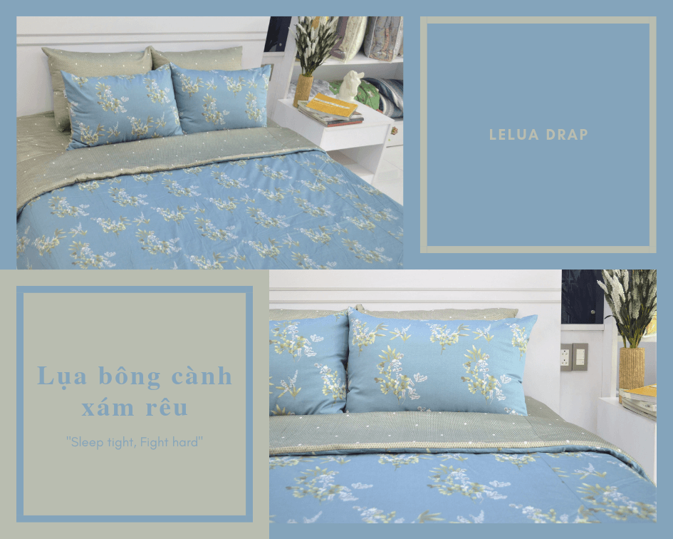Lụa bông cành xám rêu – Lelua.vn
